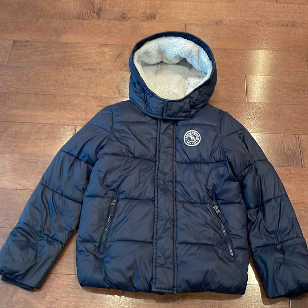 Navy blue Abercrombie Boys Puffer jacket